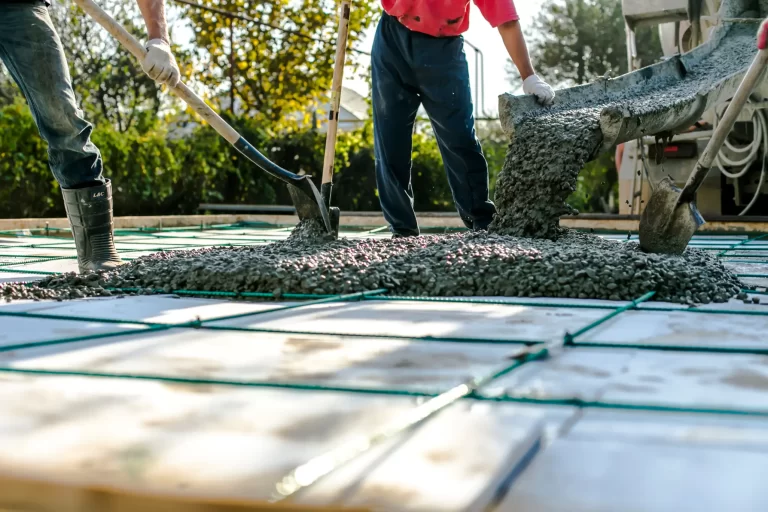 fondations dalle de beton
