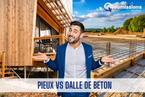 pieux vs dalle de beton garage maison patio
